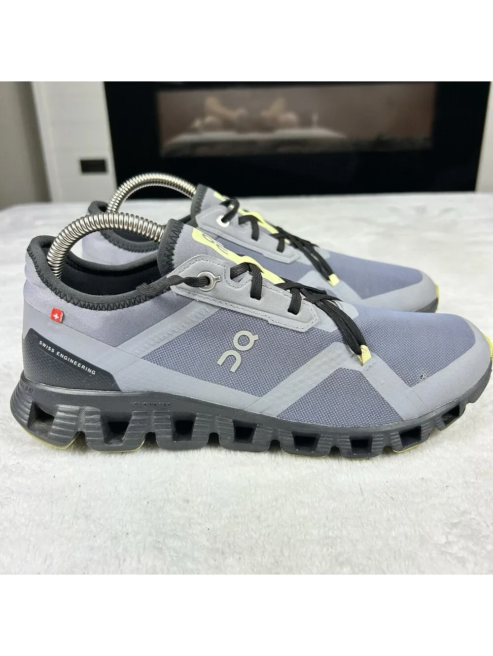 On Cloud X 3 AD Women's Running Shoes Size 8.5 Fossil/Hay Walking Sneakers